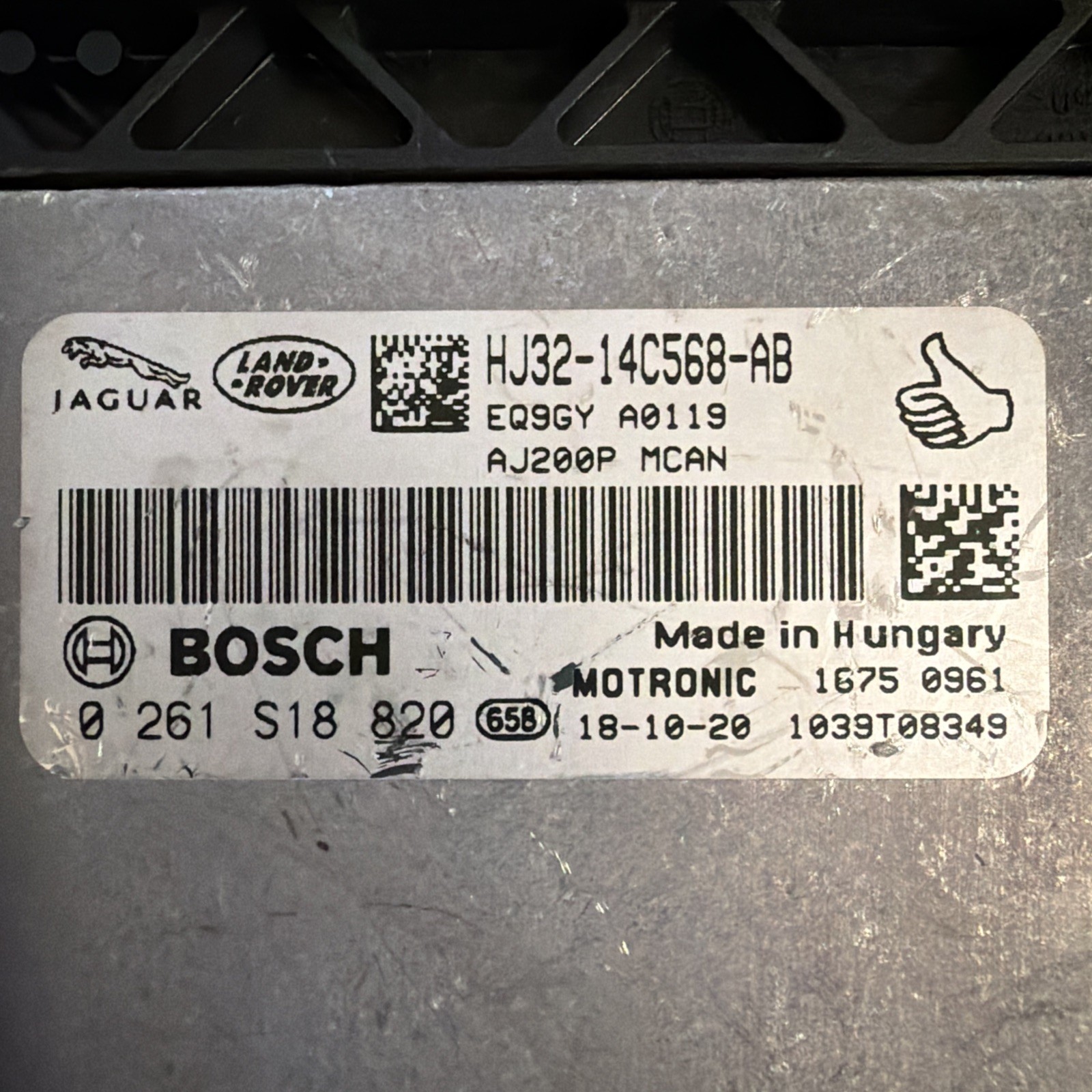 ENGINE CONTROL MODULE OEM 20-25 LAND ROVER JAGUAR