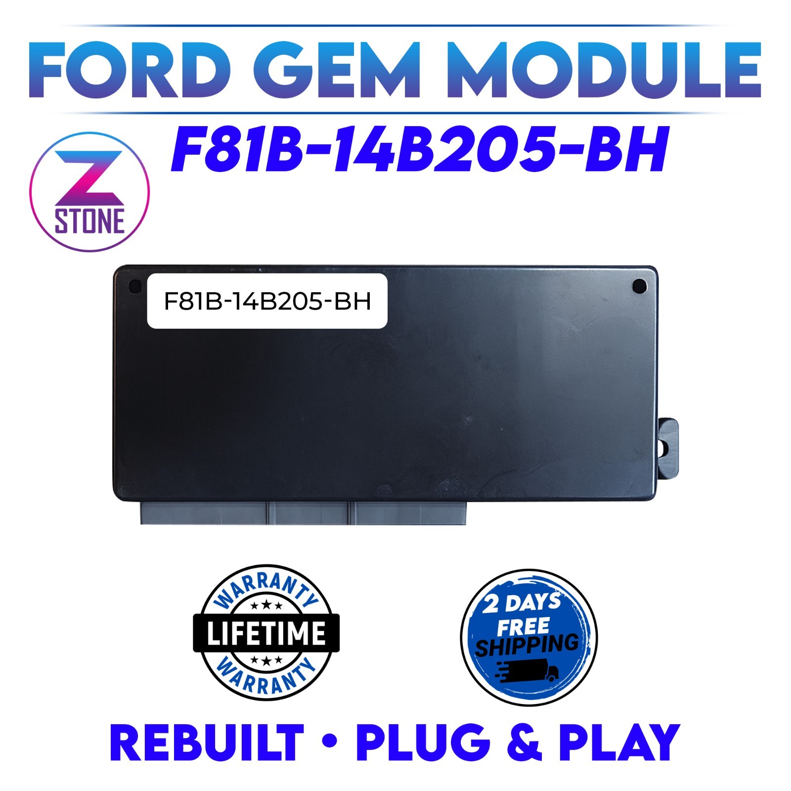 Rebuilt 1999-2001 Ford F250 F350 Super Duty BCM GEM Module F81B-14B205-BH