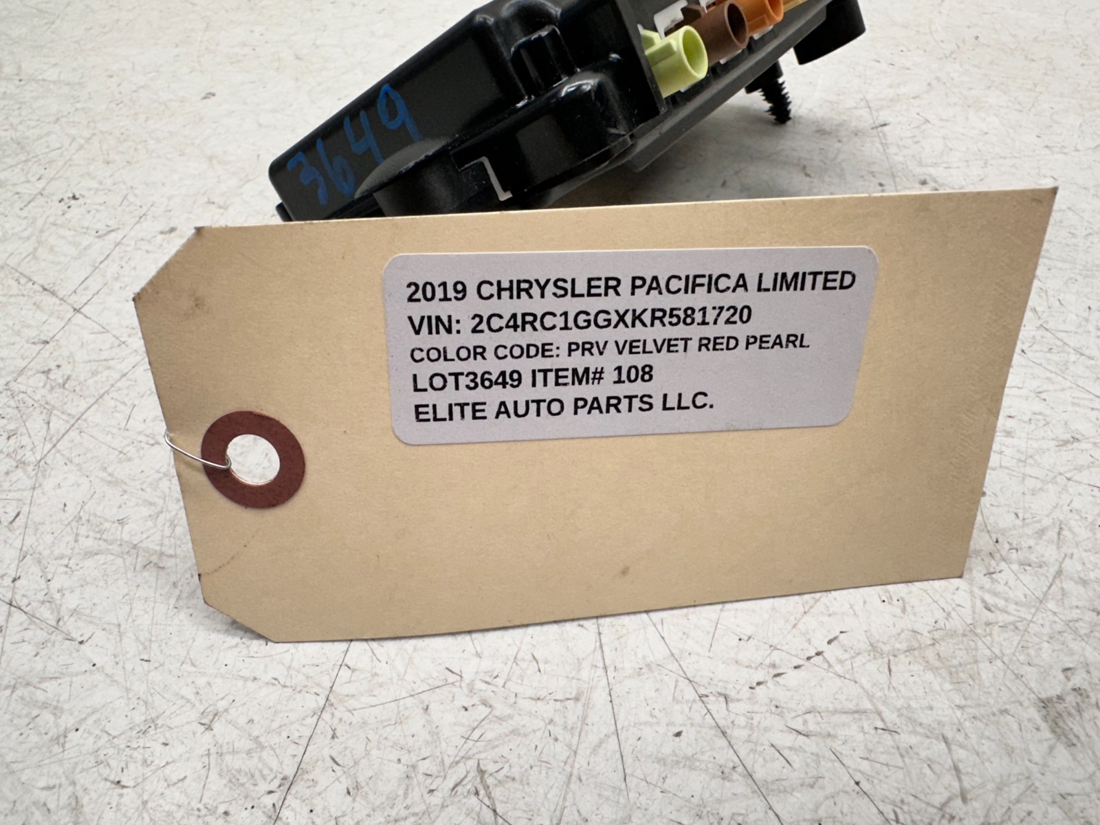 17-20 CHRYSLER PACIFICA DRIVER ASSIST CAMERA CONTROL MODULE UNIT, OEM LOT3649