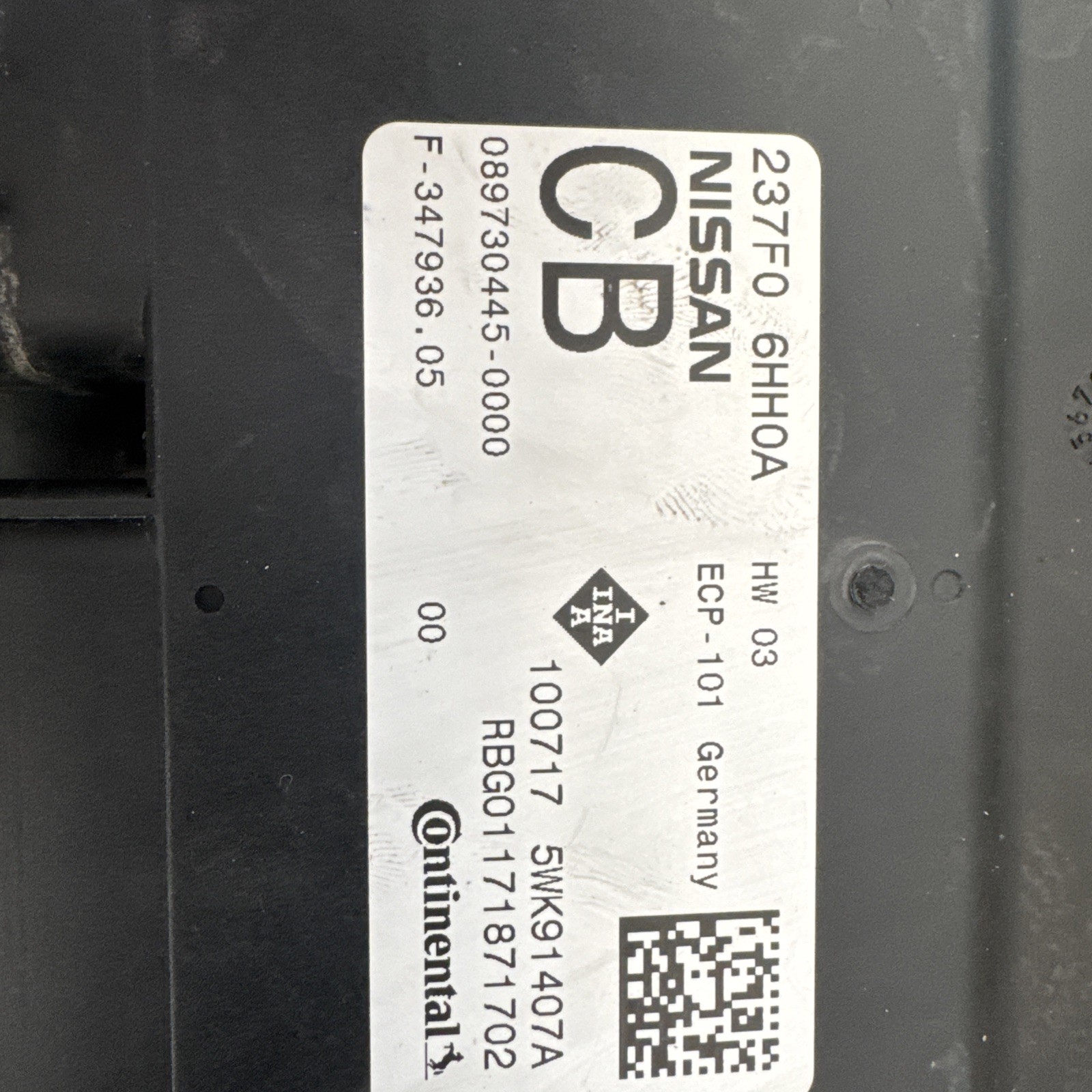 2017-2019 INFINITI Q60 VTC VARIABLE CONTROL MODULE 237F0-6HH0A OEM 2018
