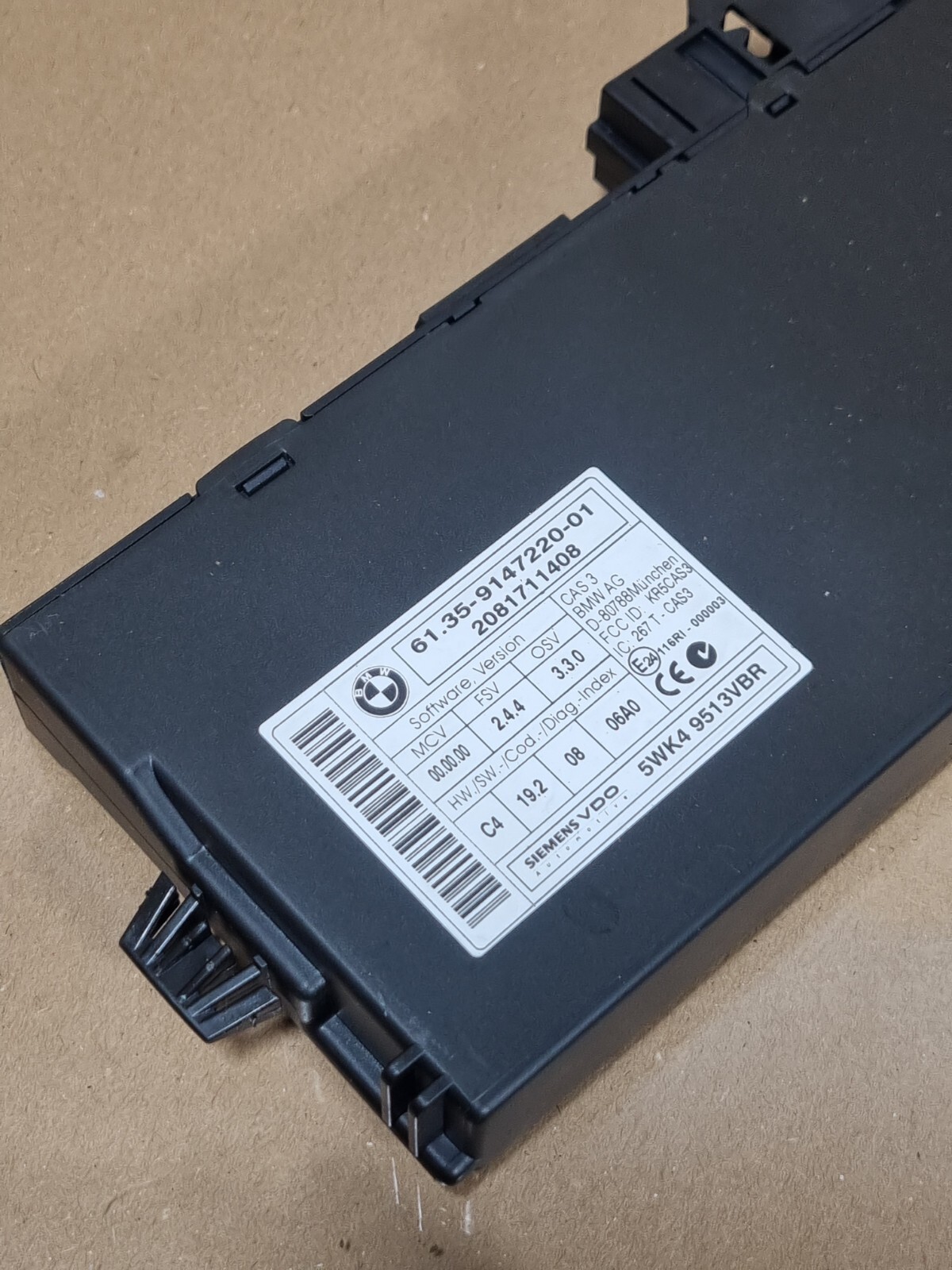BMW 3 SERIES E90 E91 320D Diesel N47  ECU FULL SET KIT 7811701  Tested manual