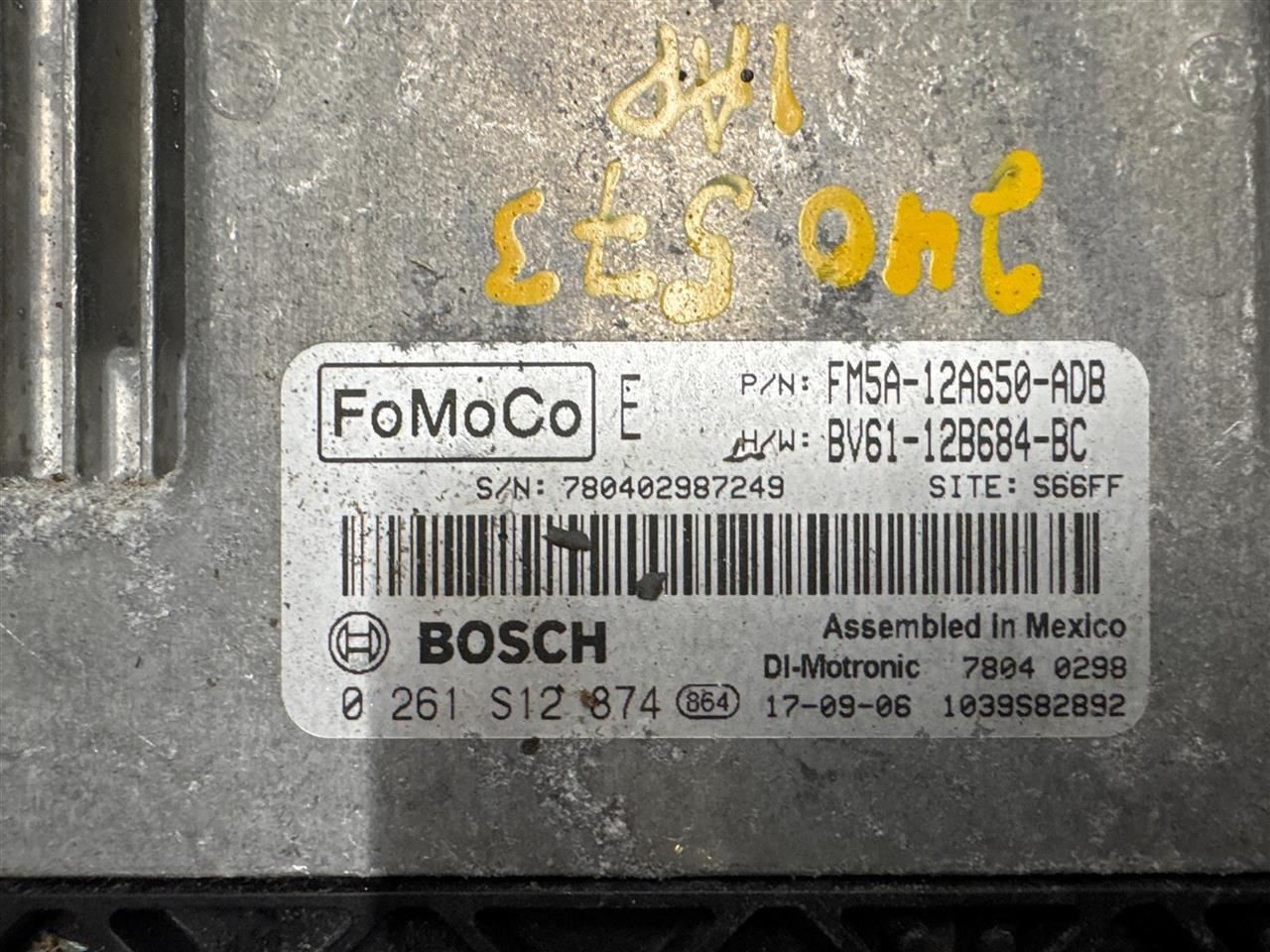 Engine ECM Electronic Control Module Gasoline 2.0L Fits 13-18 FOCUS 1780837