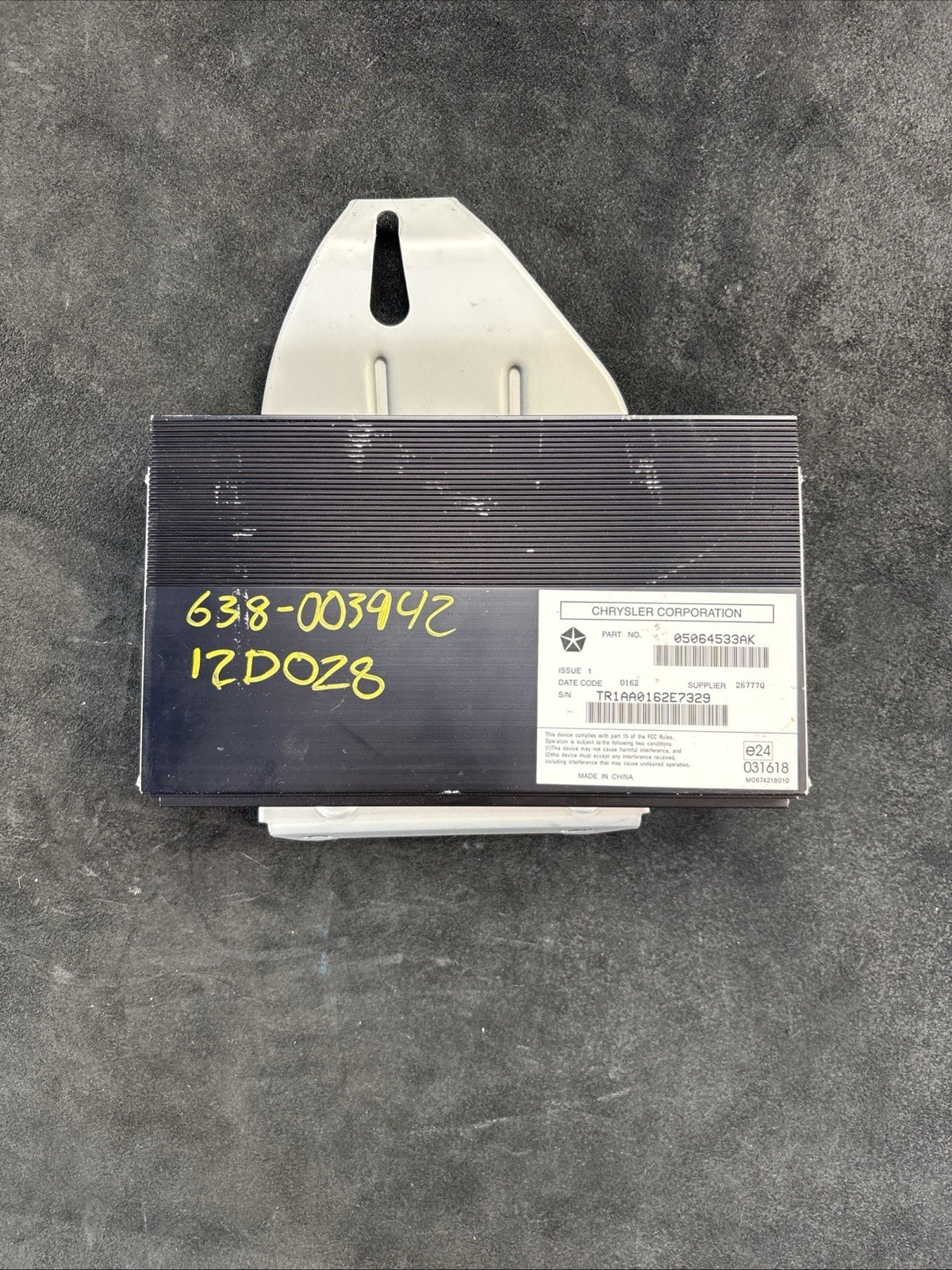 2011-2015 JEEP GRAND CHEROKEE RADIO AUDIO AMP AMPLIFIER 05091214AG OEM 11-15