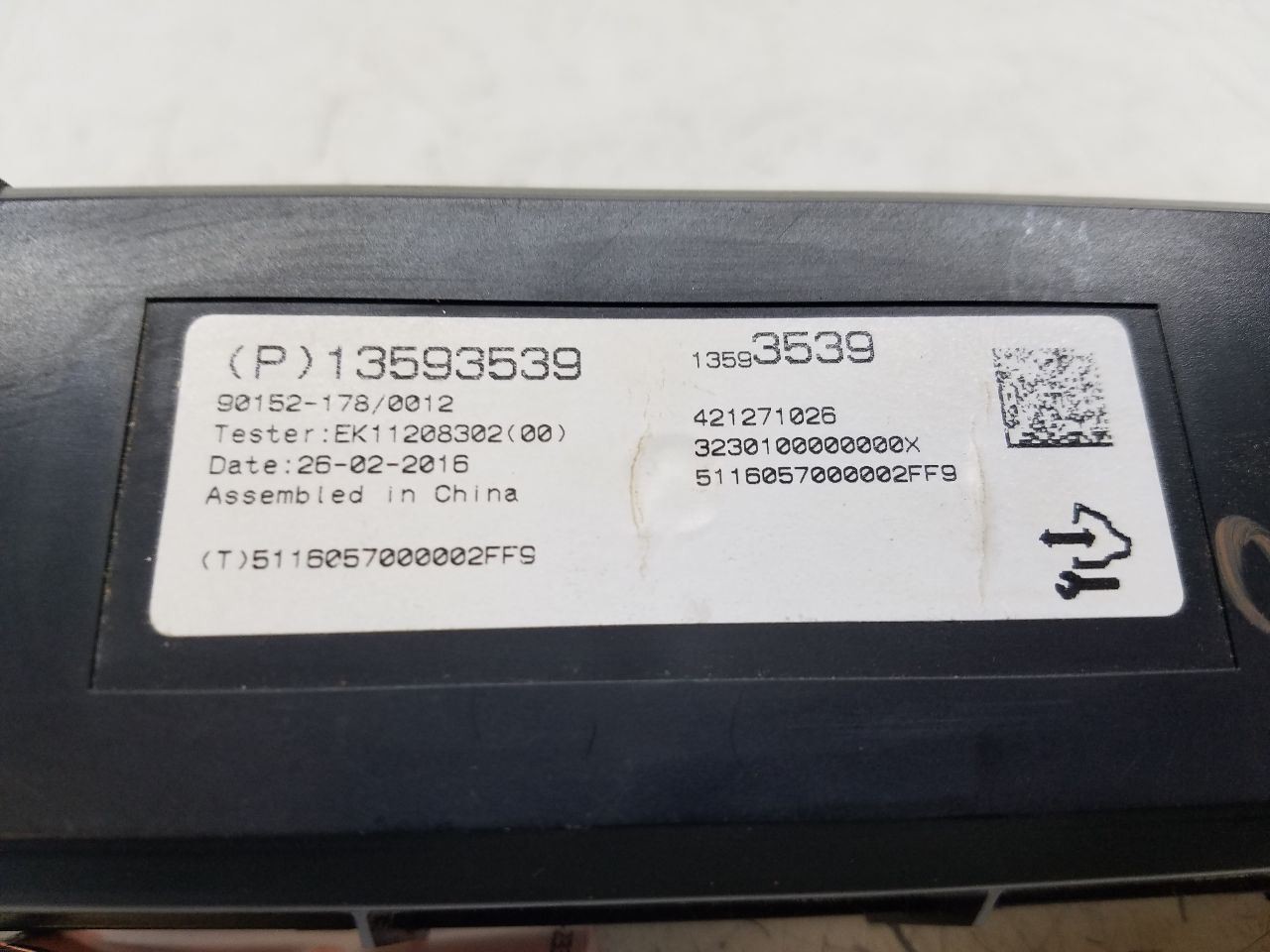 Chassis ECM Temperature Center Dash VIN Z 4th Digit Fits 16 MALIBU 229461