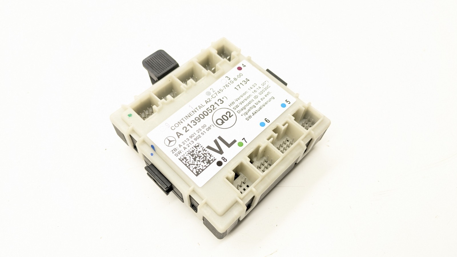 MERCEDES E CLASS W213 DOOR CONTROL MODULE ECU FRONT LEFT SIDE A2139005213 2017