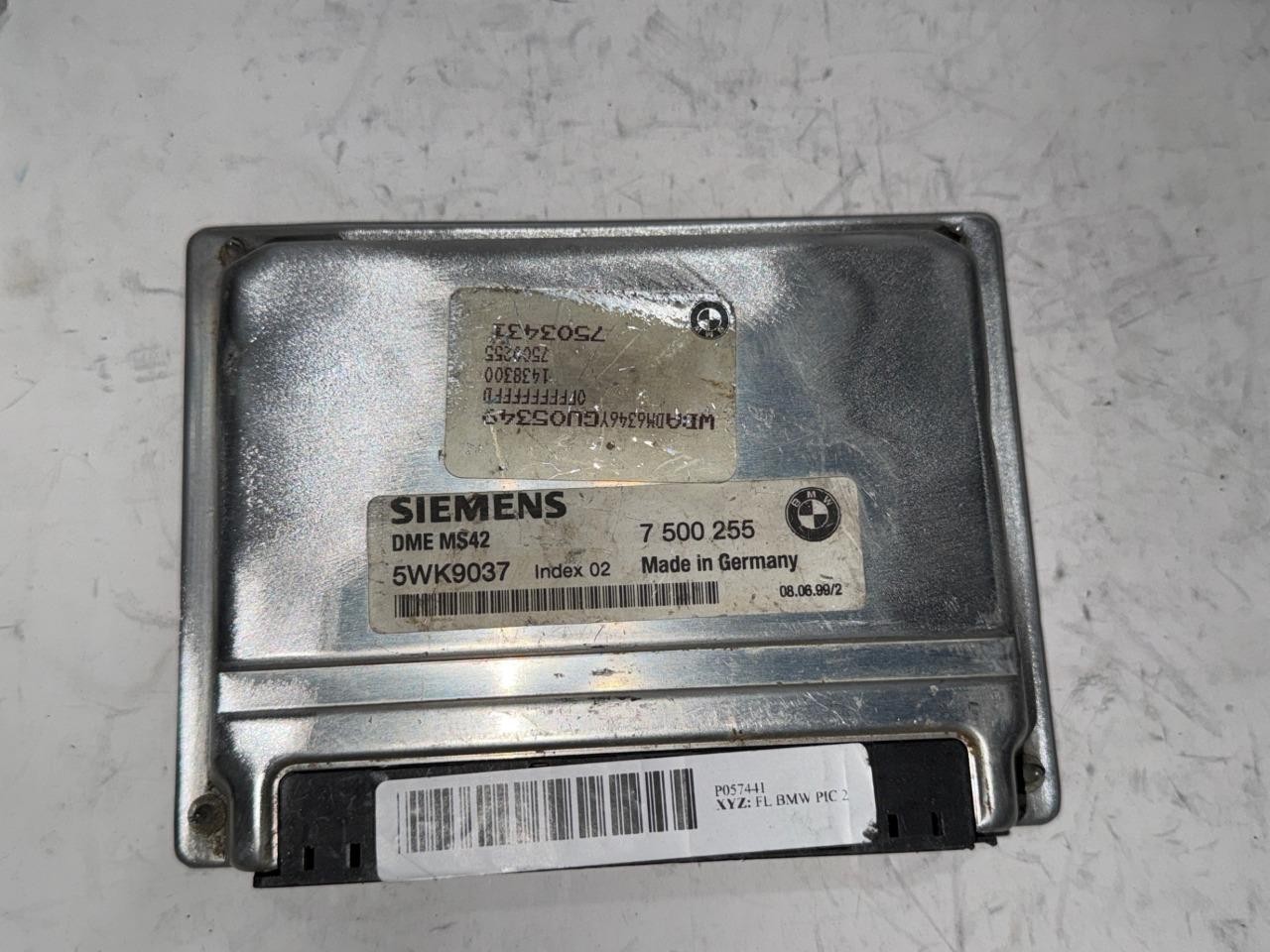 ENGINE COMPUTER BMW 323i 1999 2000 7500255 ECM PCM ECU OEM