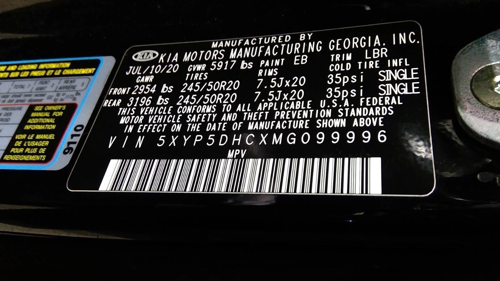 Used Engine Control Module (ECM) fits: 2021 Kia Telluride Electronic Control Mod