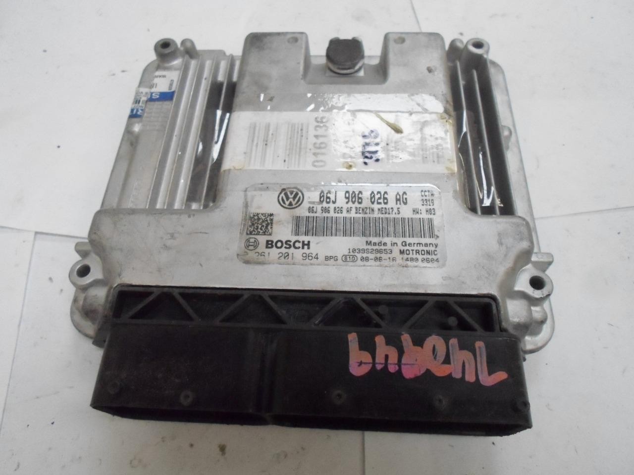 ENGINE COMPUTER VOLKSWAGEN PASSAT 2008 06J906026AG 0261201964 2.0L ECM OEM
