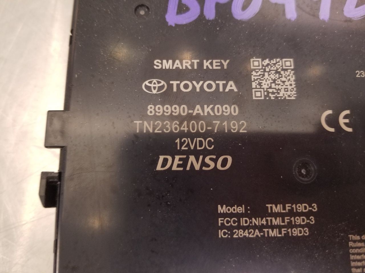 24 2024 TOYOTA TACOMA TRD SPORT KEYLESS IGNITION CONTROL MODULE 89990AK090