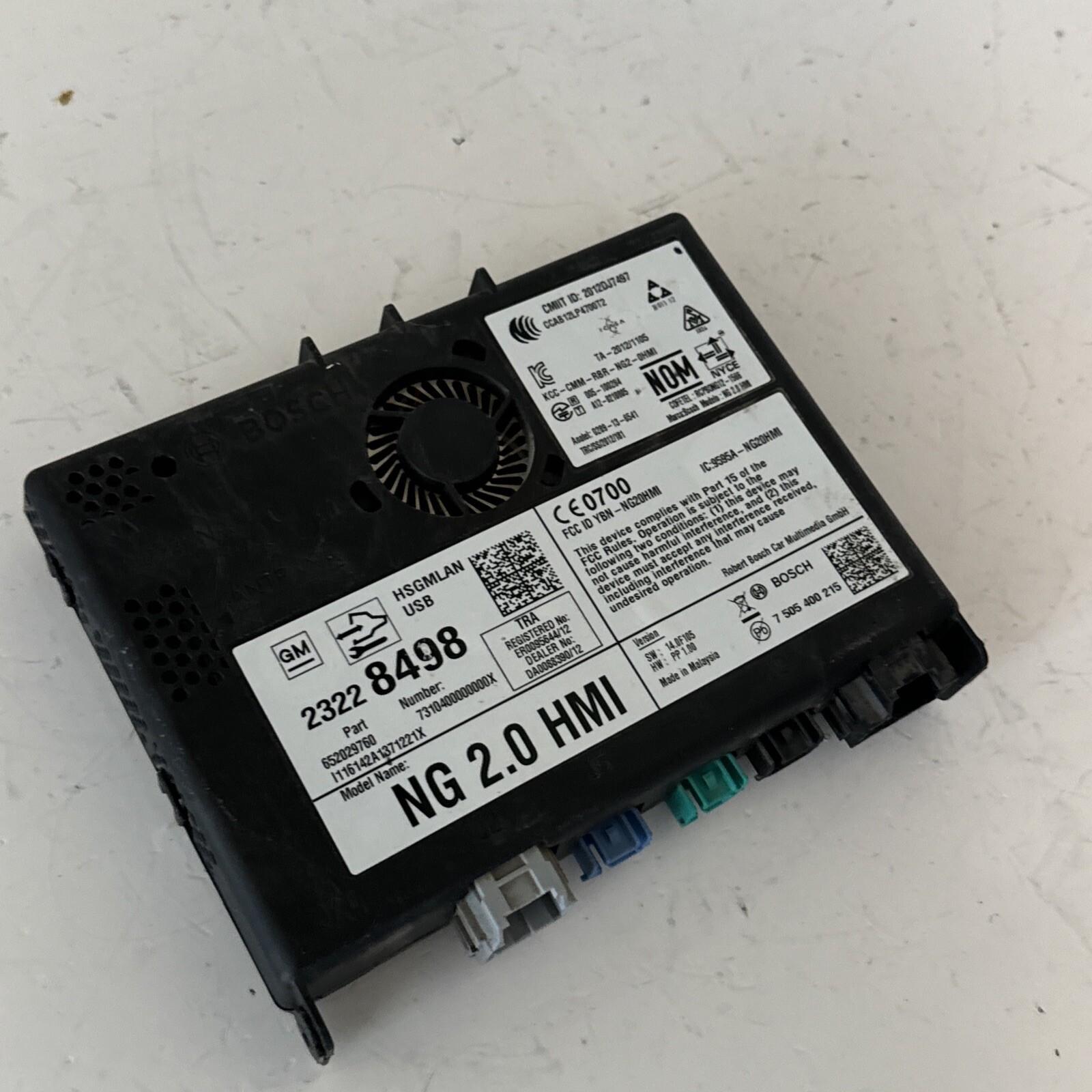 2016 CHEVROLET SIERRA HMI HUMAN MACHINE INTERFACE MODULE OEM 23228498