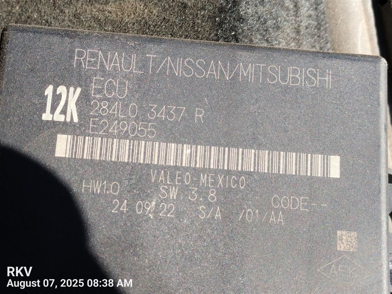 REAR PARK ASSIST CONTROL MODULE OEM 23-24 NISSAN ROGUE 1YR WRNTY 284L03437R