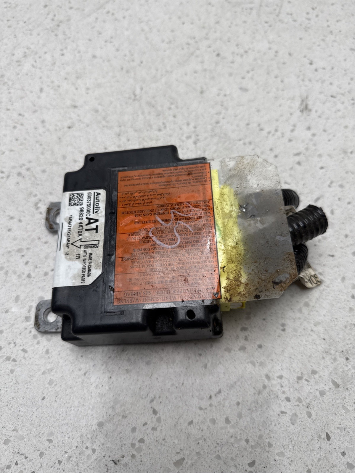 2013-2015 Nissan Sentra BAG / SRS Module Control 98820 4AT0A OEM