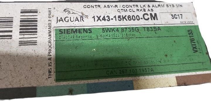 Control Module Theft-locking Theft ID 1X1943-2015K600-CM Fits 2003 X TYPE OEM