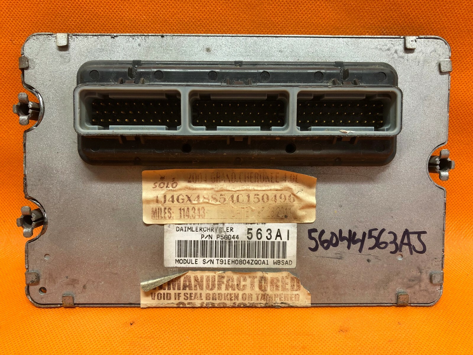 REFLASHED VIN NO SKIM PLUG & PLAY 04 JEEP GRAND CHEROKEE 4.0L ECM PCM 56044563AJ