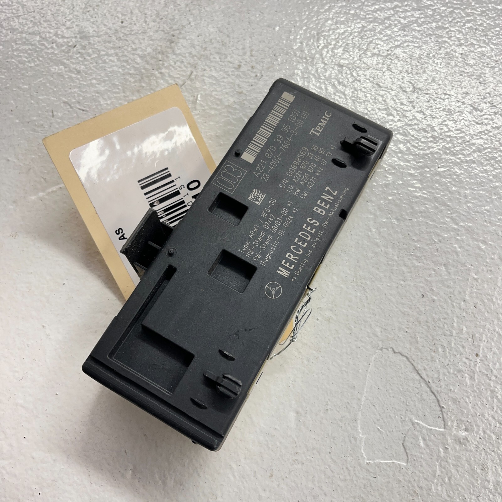 Trunk Release Remote Open Close Module OEM 2007-2013 Mercedes S550 W221