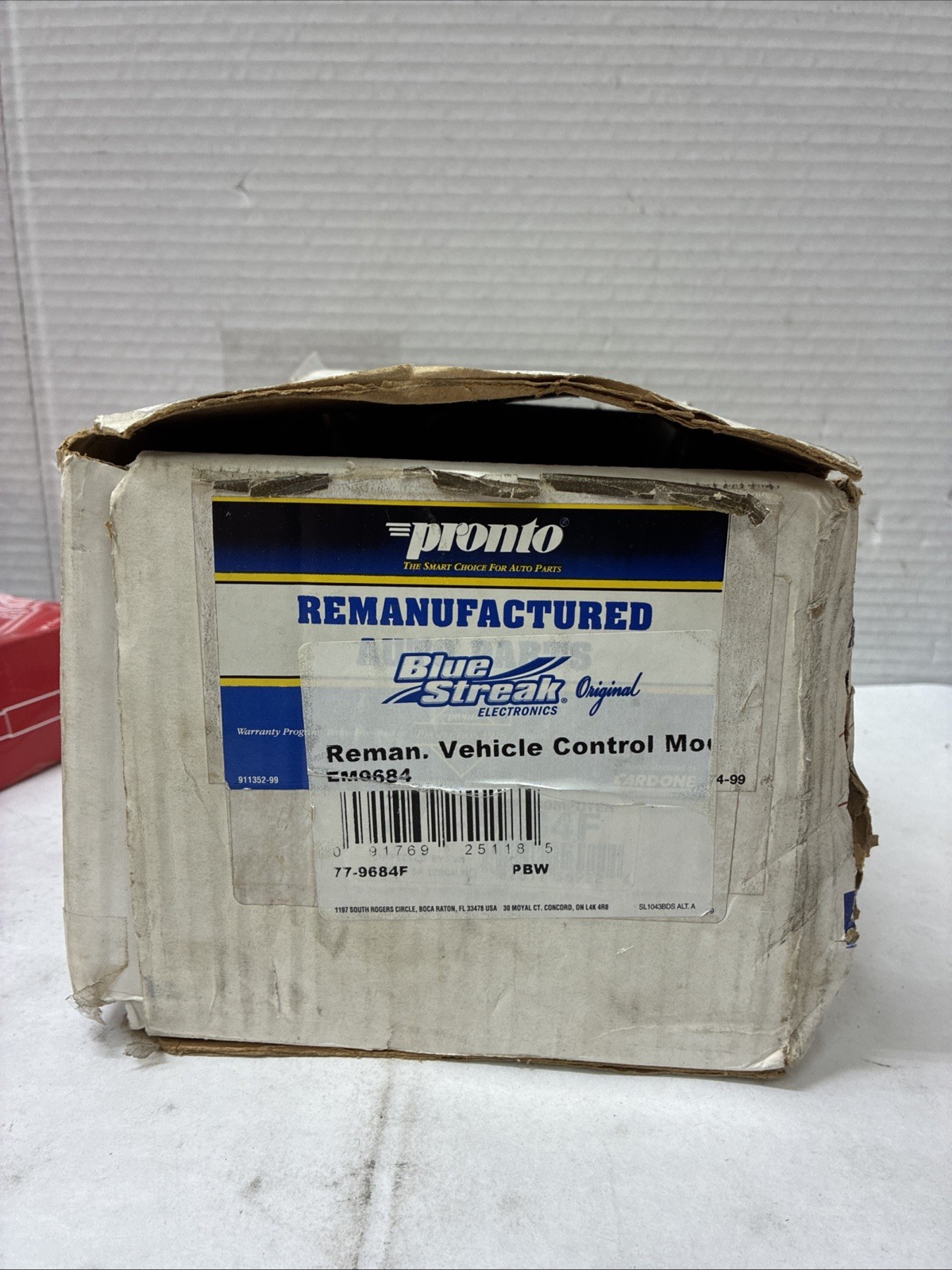 Vehicle Control Module Blue Streak EM9684