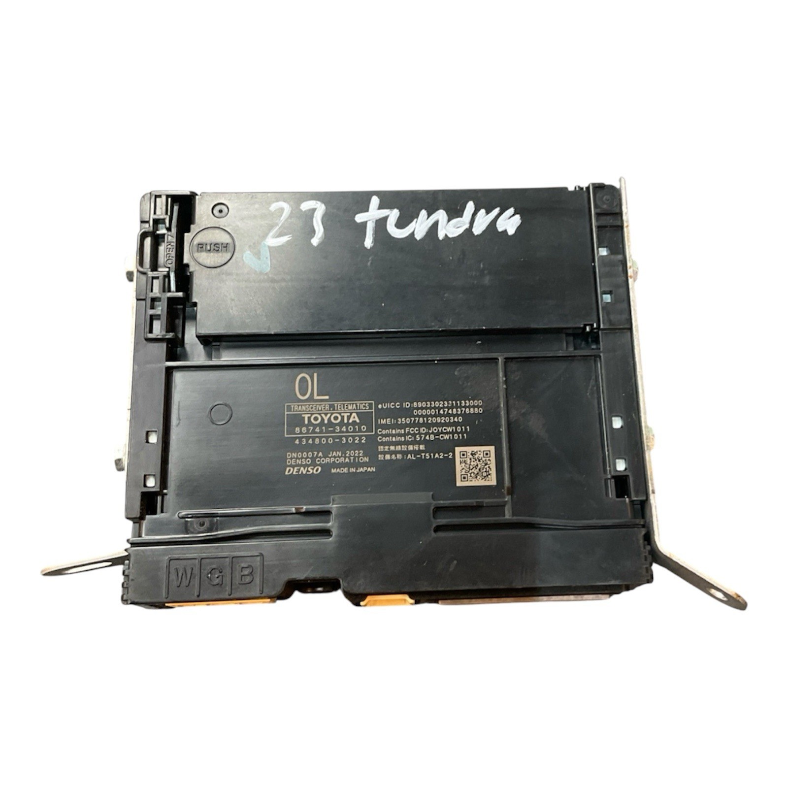 2022-24 TOYOTA TUNDRA SEQUOIA TRANSCEIVER TELEMATICS COMPUTER CONTROL MODULE OEM