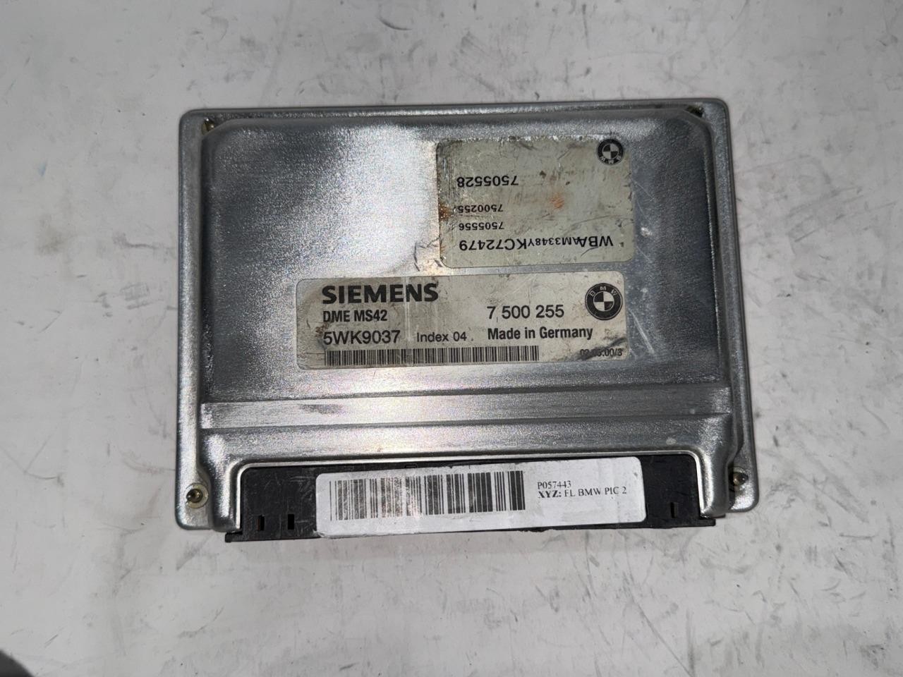 ENGINE COMPUTER BMW 323i 1999 2000 7500255 ECM PCM ECU OEM
