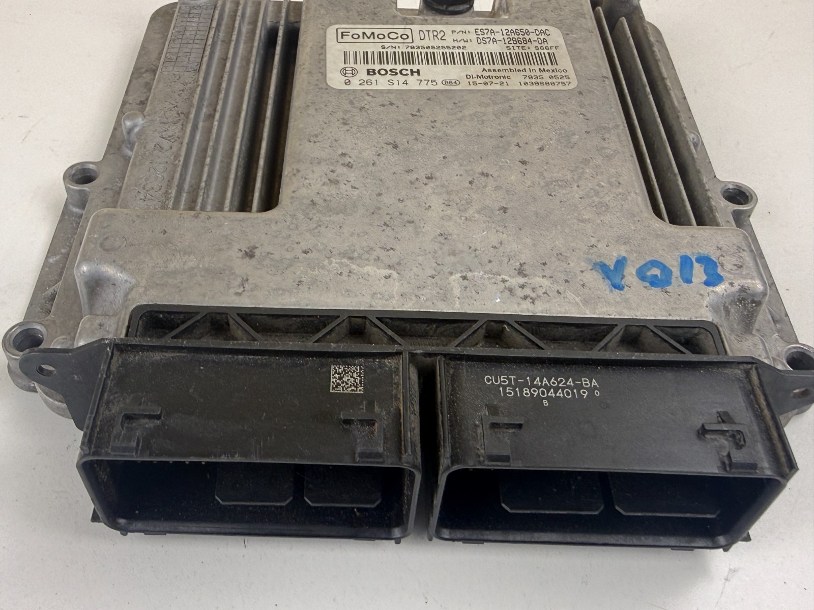 2016 Ford Fusion Engine Computer ECU PCM ES7A-12A650-DAC Bosch 0261S14775