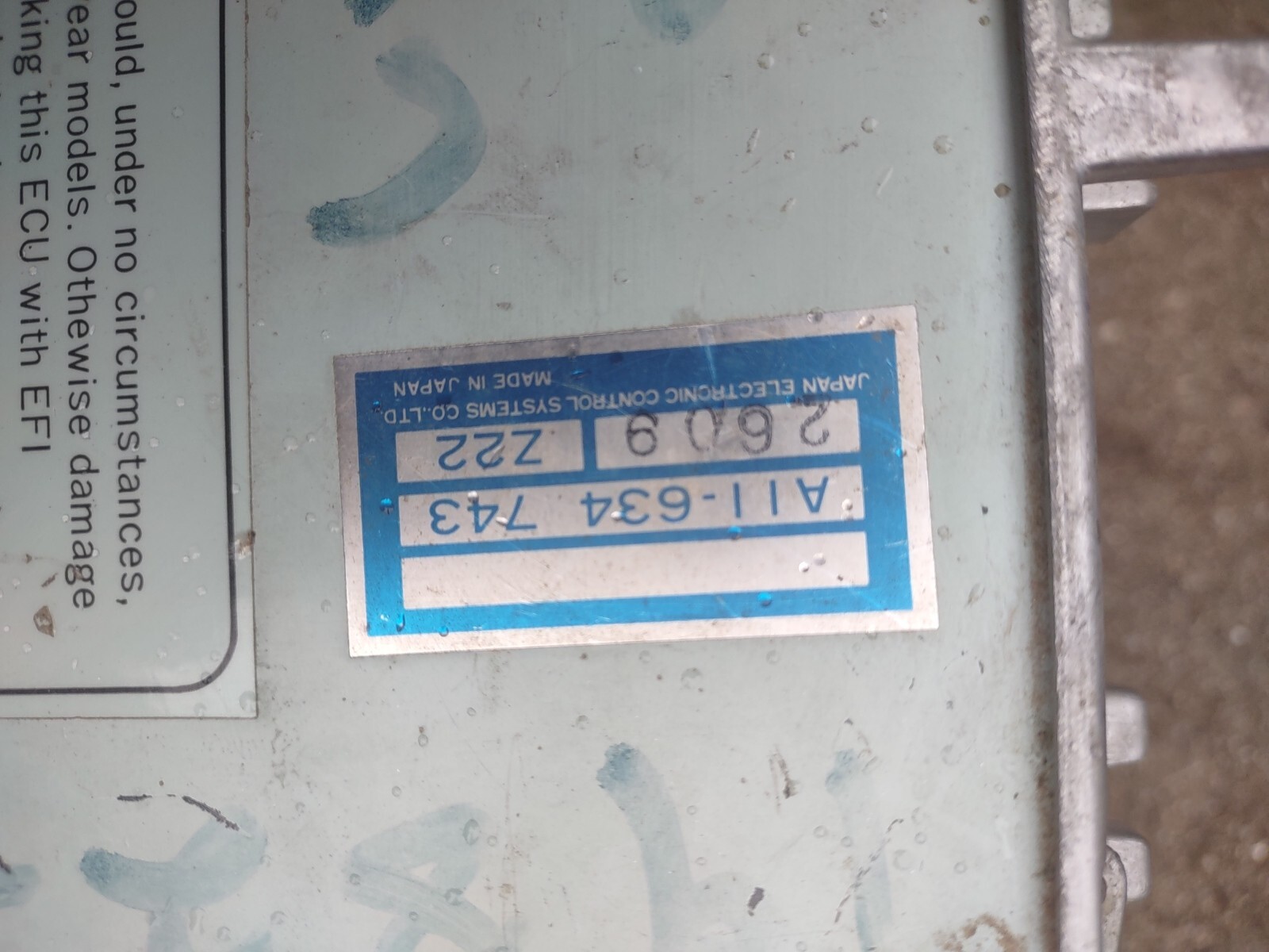 No Warranty 1982-1983 Nissan 200sx ECU ECM PCM Engine Computer A11-634 743 Z22