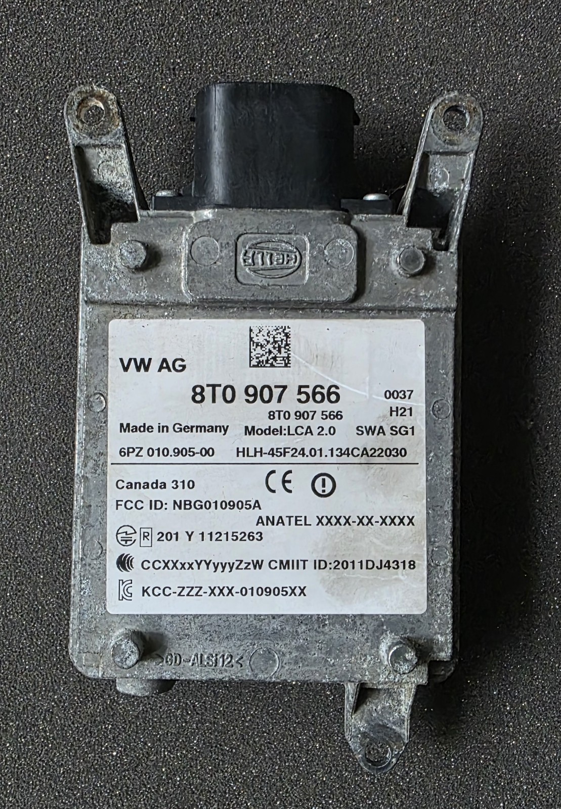 REAR LANE CHANGE ASSISTANT CONTROL UNIT AUDI HELLA 8T0907566 A4 A5 S5 RS5