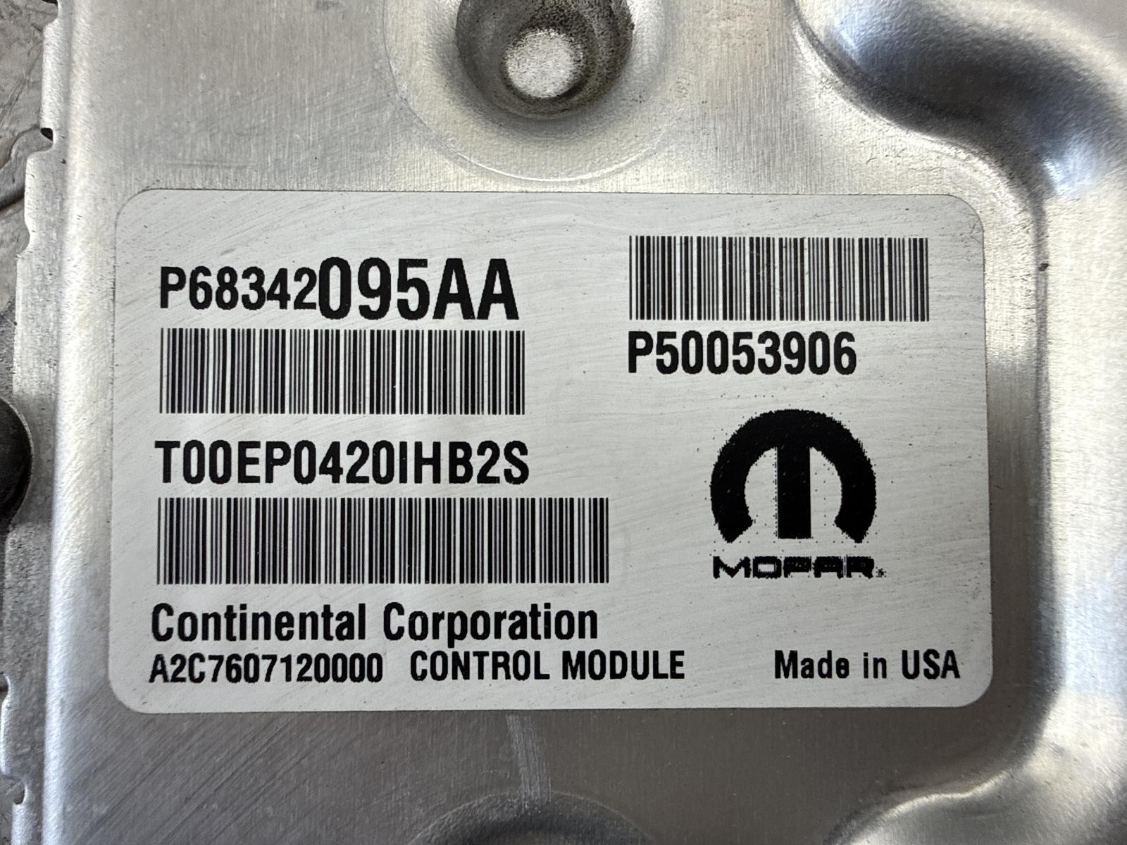 Used Engine Control Module (ECM) fits: 2020 Jeep Compass new style horizontal re