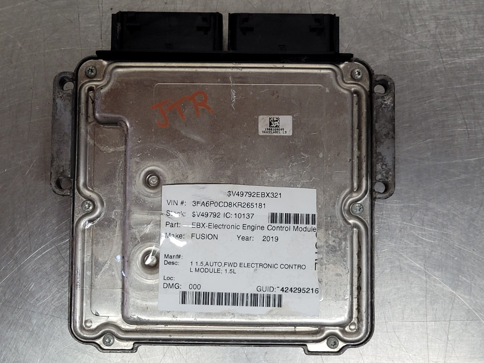 2017-2020 Ford Fusion 1.5L Engine Control Module Computer ECU KS7A-12A650-BCA *J