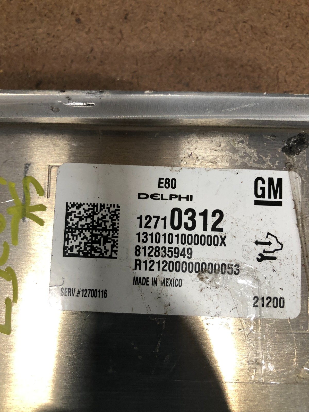 2021 Chevy Blazer Engine Control Module Unit Ecm 12710312 12700116