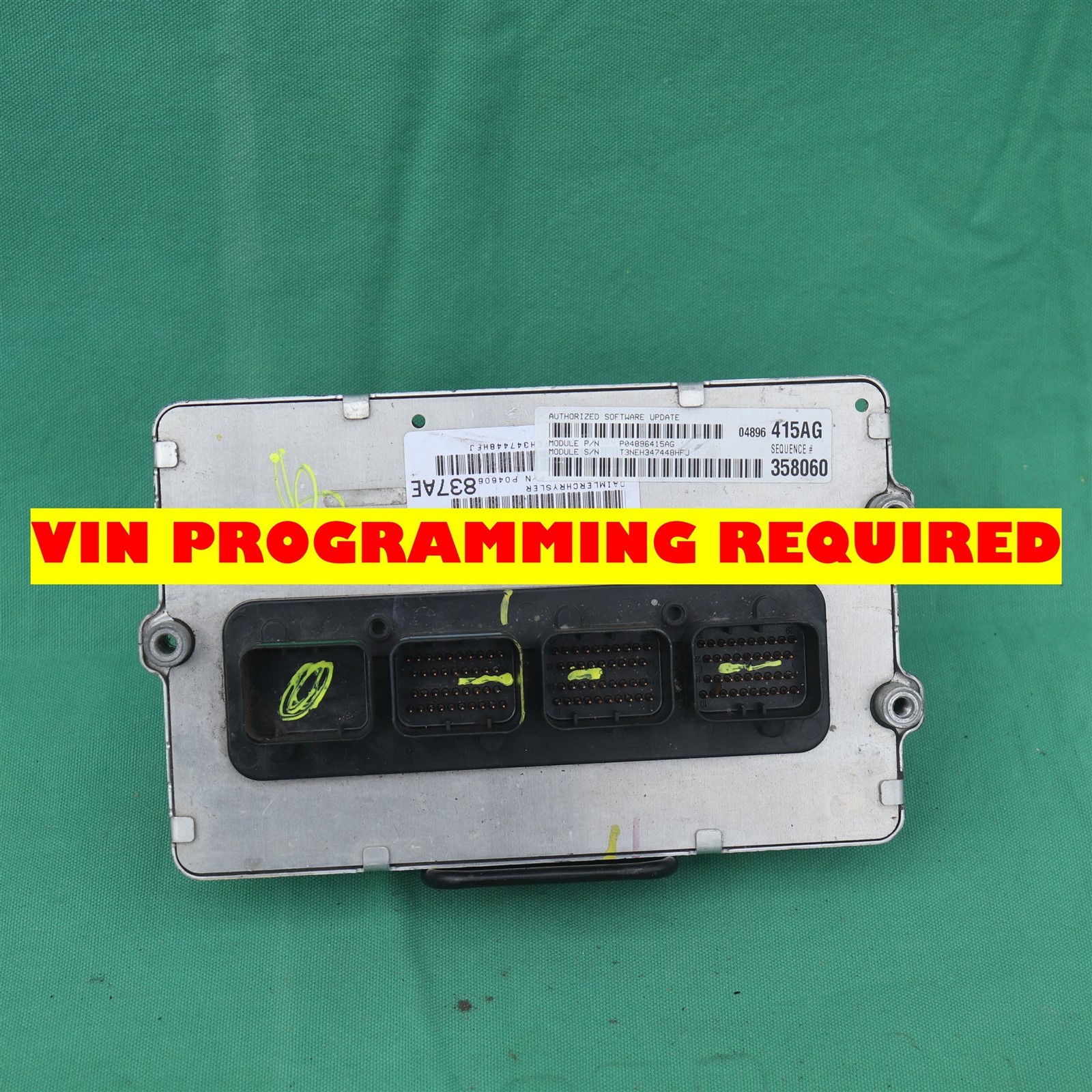 Mopar Dodge Chrysler Engine Control Unit Module ECU ECM P04896415AG