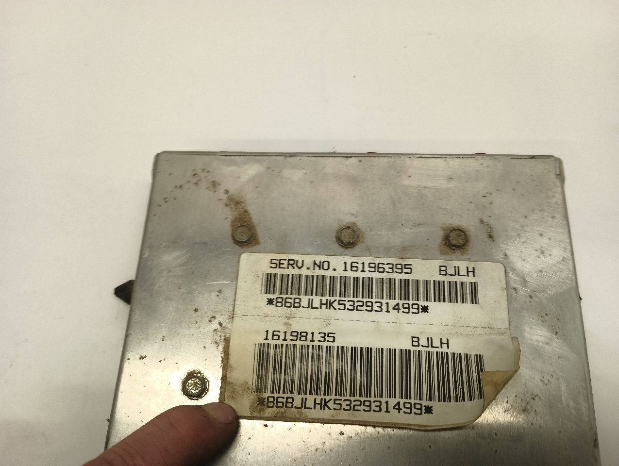 GM 16196395 Engine Control Module ECM from 1994 Chevy 2500 Pickup 5.7L 12833468