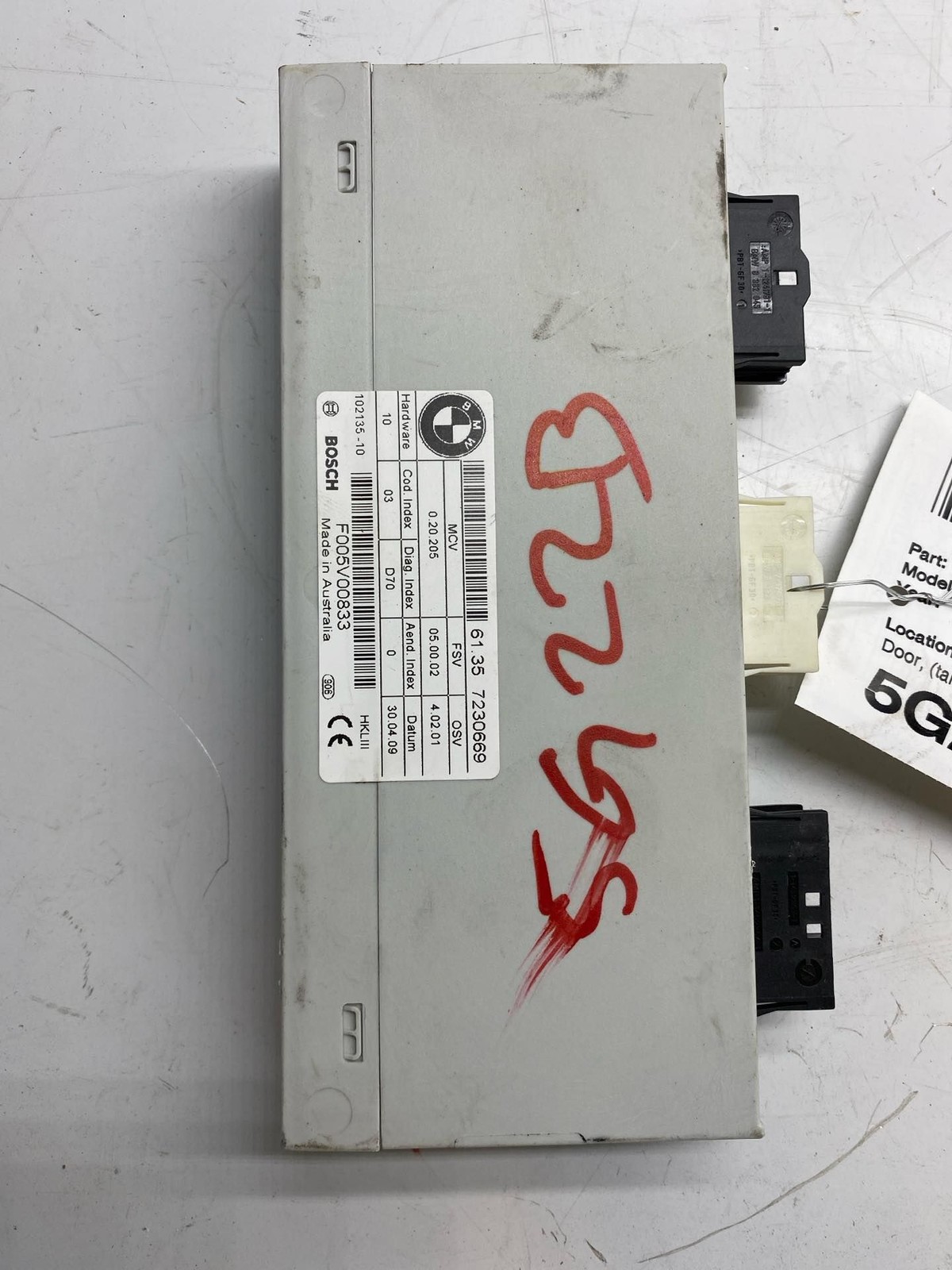 2007-2014 BMW E70 E71 X5 X6 CBX Power Tailgate Control Module OEM 61357230669