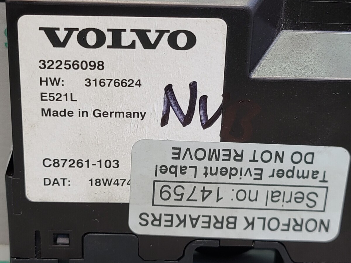 Volvo V60 Tailgate Module 2018 On 32256098
