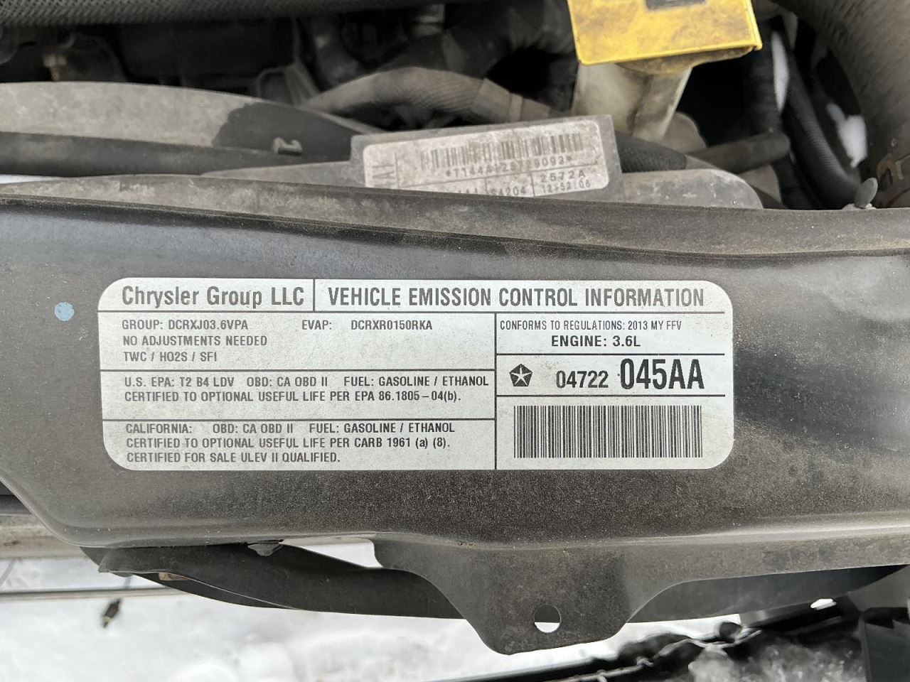 Engine ECM Electronic Control Module 3.6L Fits 13 CARAVAN 819113