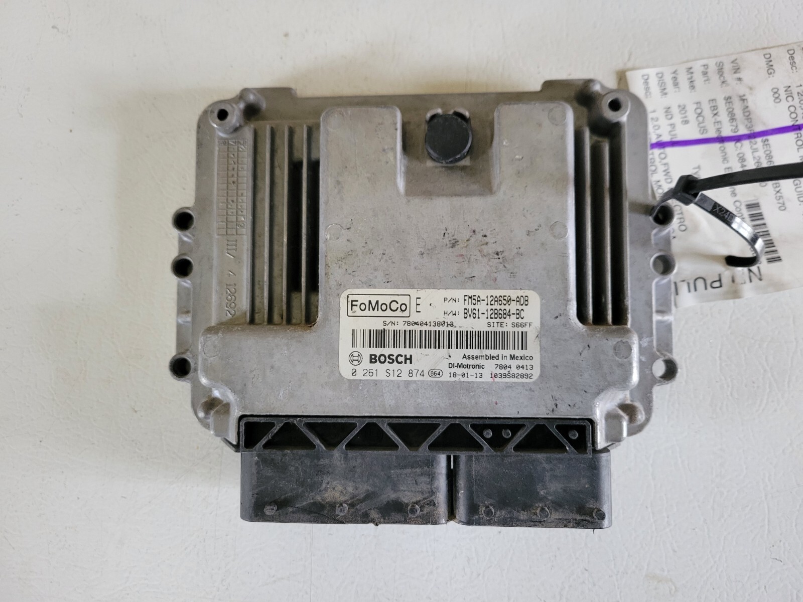 2013-2018 Ford Focus 2.0L Engine Computer ECM FM5A-12A650-ADB Cosmetic Plug Wear