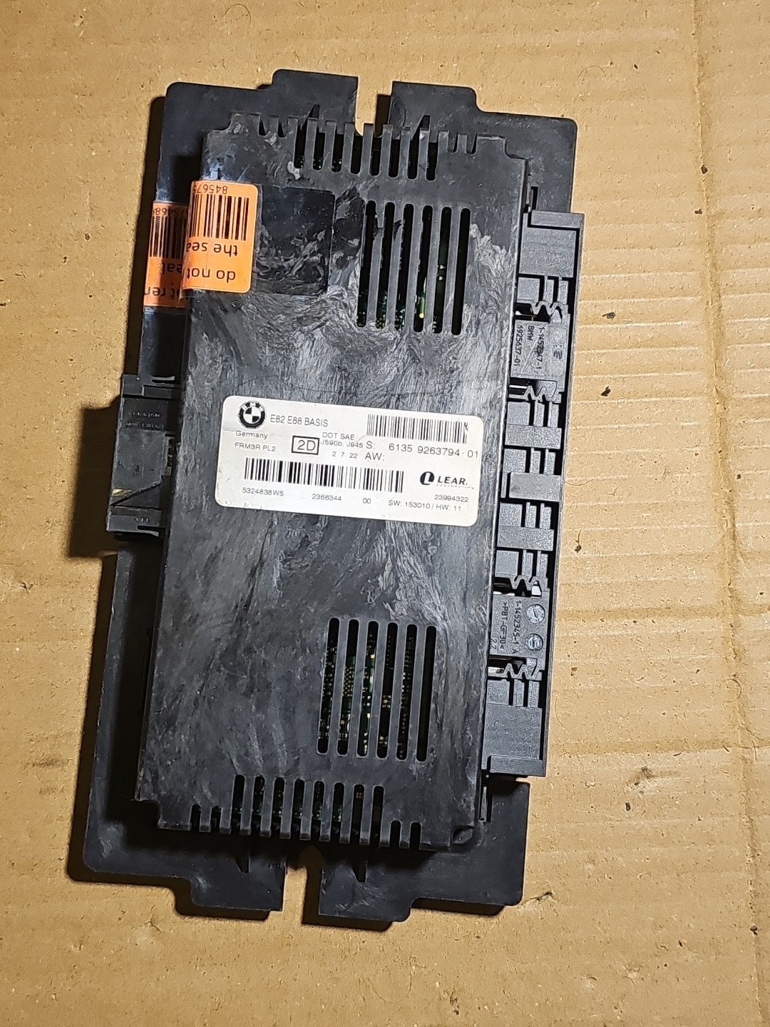 BMW 1 3 SERIES E82 E88 LIGHT CONTROL MODULE 9263794 IN WORKING ORDER