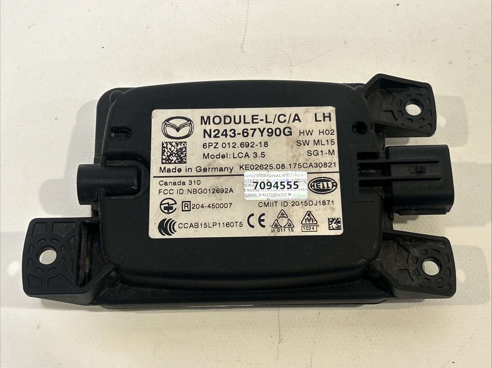 2016-2023 Mazda MX-5 Miata LEFT REAR Blind Spot Sensor Radar Module OEM