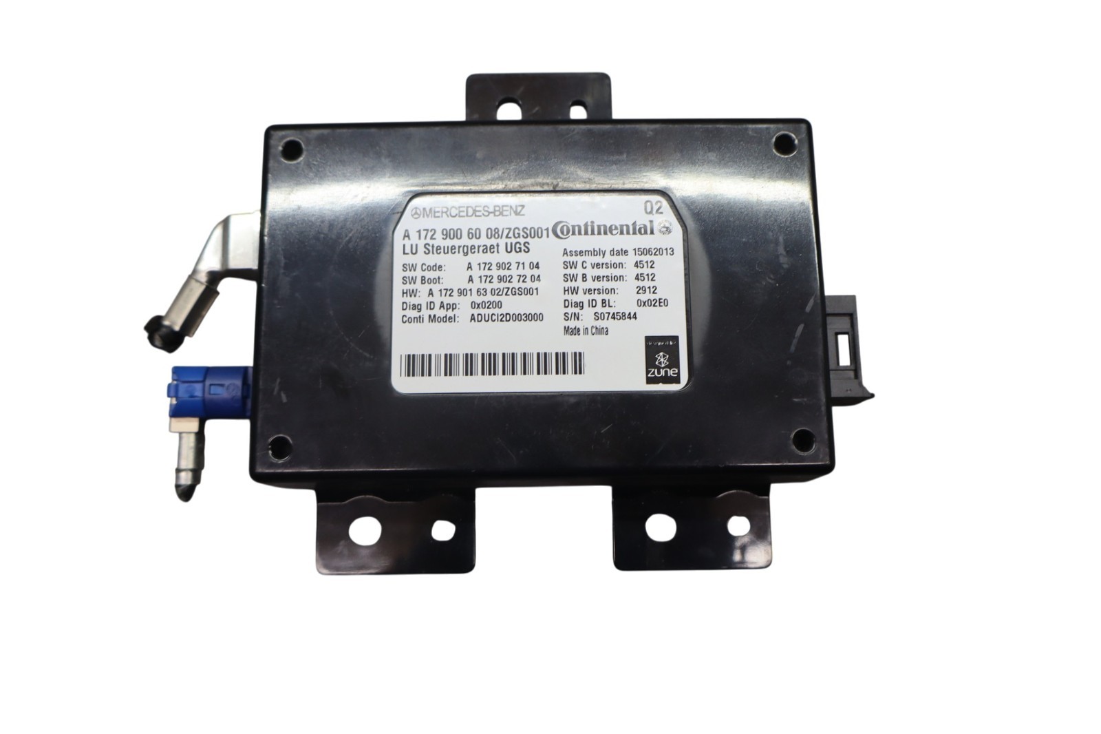 12-18 Mercedes W212 E350 C250 GL550 Communication Control Module 1729008206 Oem