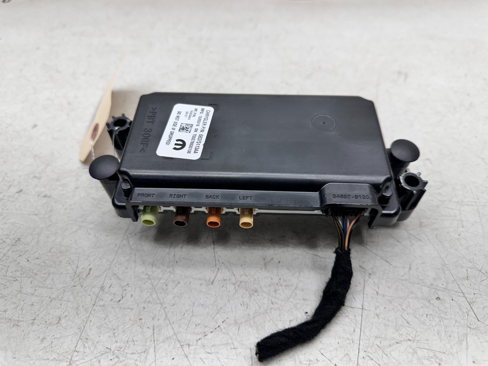 17-20 CHRYSLER PACIFICA DRIVER ASSIST CAMERA CONTROL MODULE UNIT, OEM LOT3649