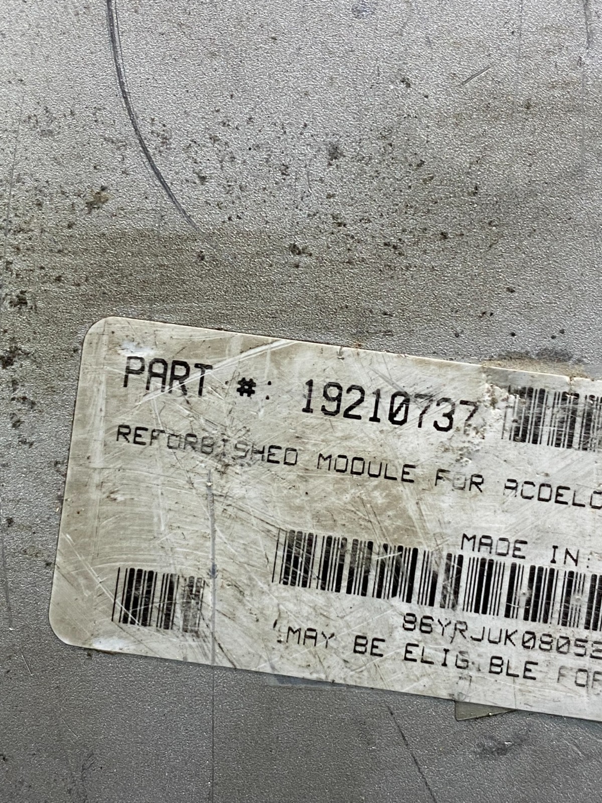 2007 2008 GMC Acadia Traverse Engine Control Unit Module ECM ECU AC8718 DG
