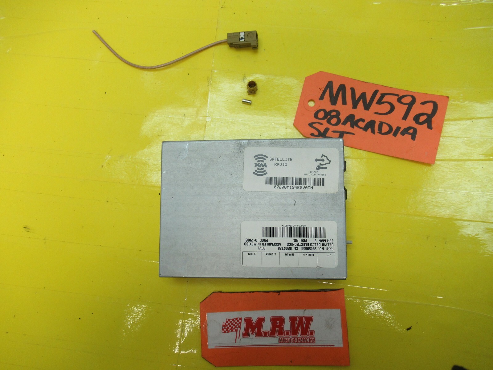SATELLITE RECEIVER TUNER MODULE ECM for GMC BUICK SATURN 28059656 FOR PARTS ONLY