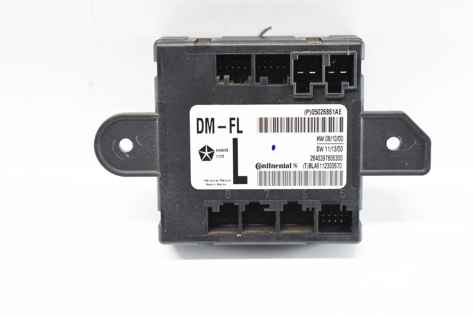 2008 – 2018 Grand Caravan Drivers SIDE Door Module TOWN AND COUNTRY 05026861AE
