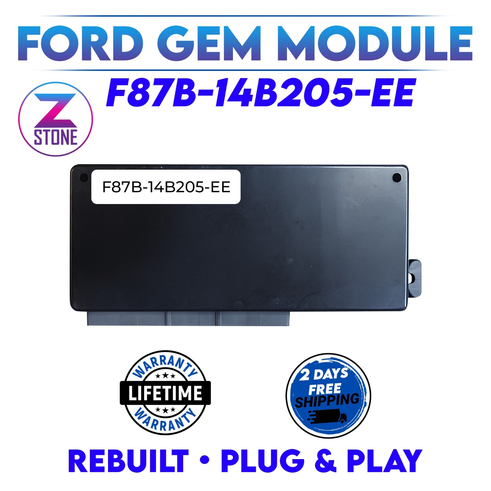 Rebuilt F87B-14B205-EE 1998 Ford Ranger 4WD GEM Computer Module BCM