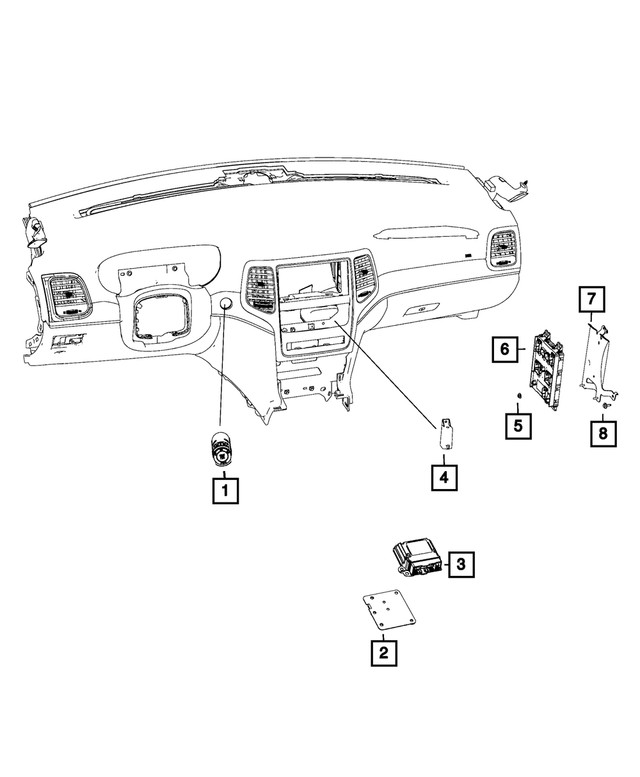 Genuine Mopar Body Controller Module 68193350AD