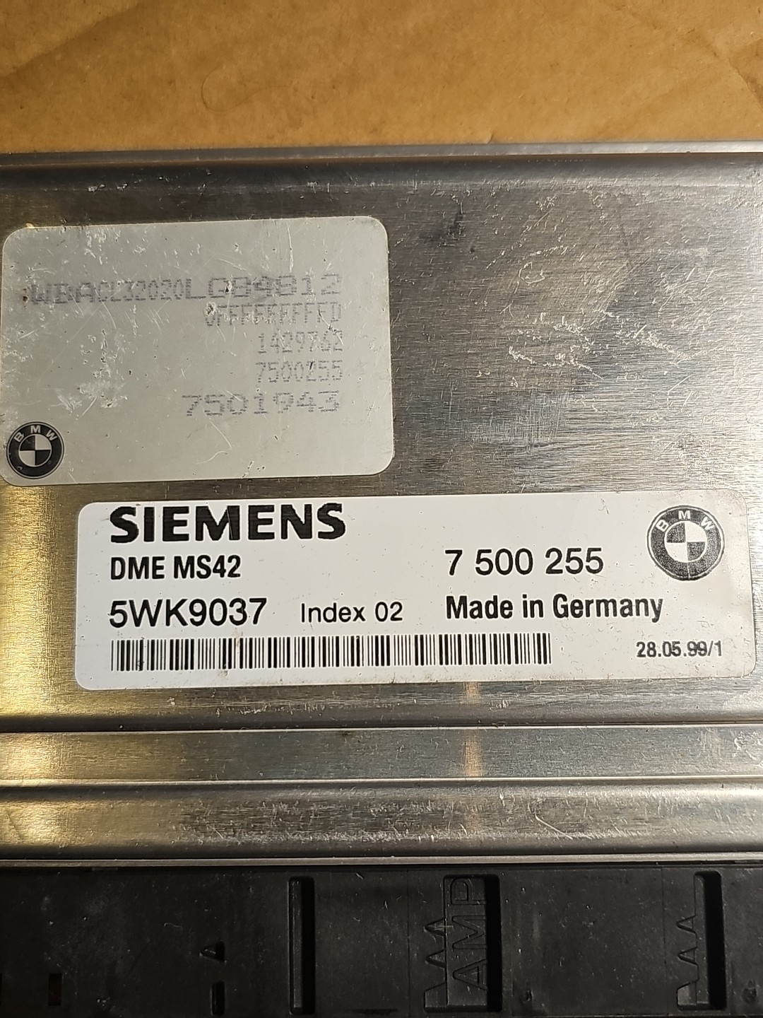 BMW 3 5 SERIES E36 E46 E39 ENGINE ECU 5WK9037-7500255 IN WORKING ORDER