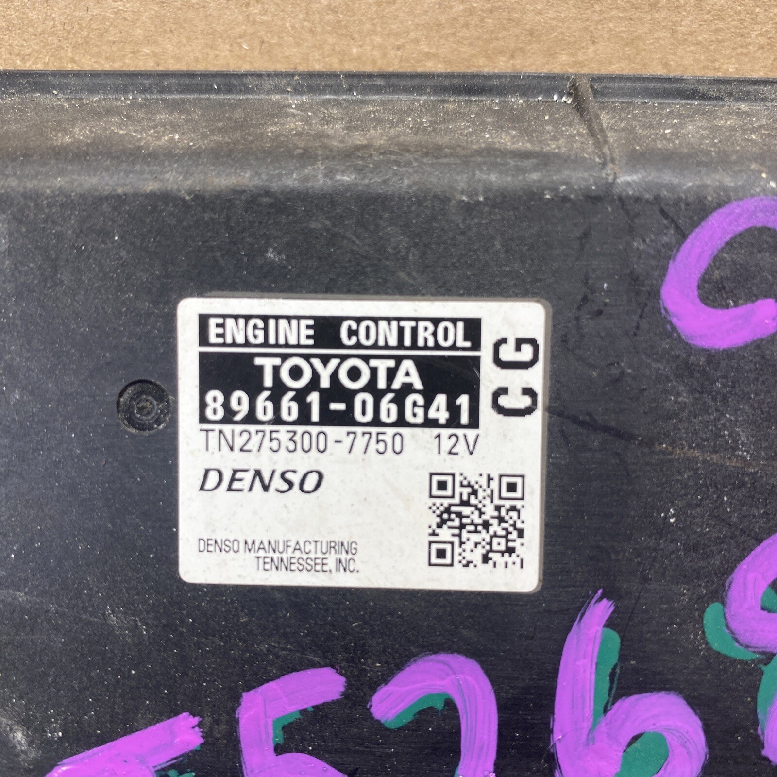 07 08 09 TOYOTA CAMRY EBX CONTROL MODULE COMPUTER BRAIN BOX 8966106G40