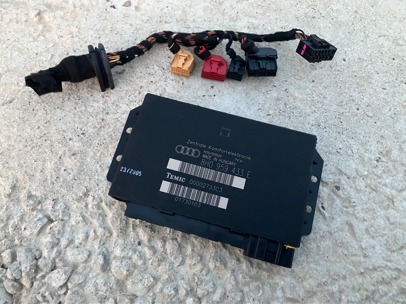 2003-2009 Audi A4 S4 Convertible CCM BCM Control Module Cabriolet 8H0959433E