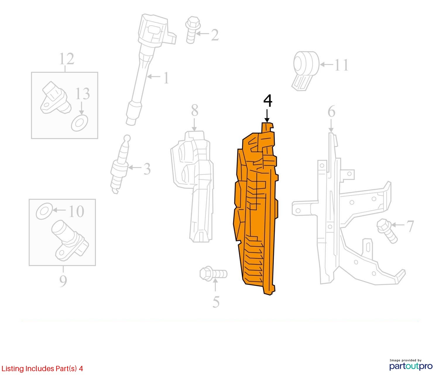 2018-2019 Honda Fit ECM Brain Box 378205R7AC1 Factory OEM Replacement Part