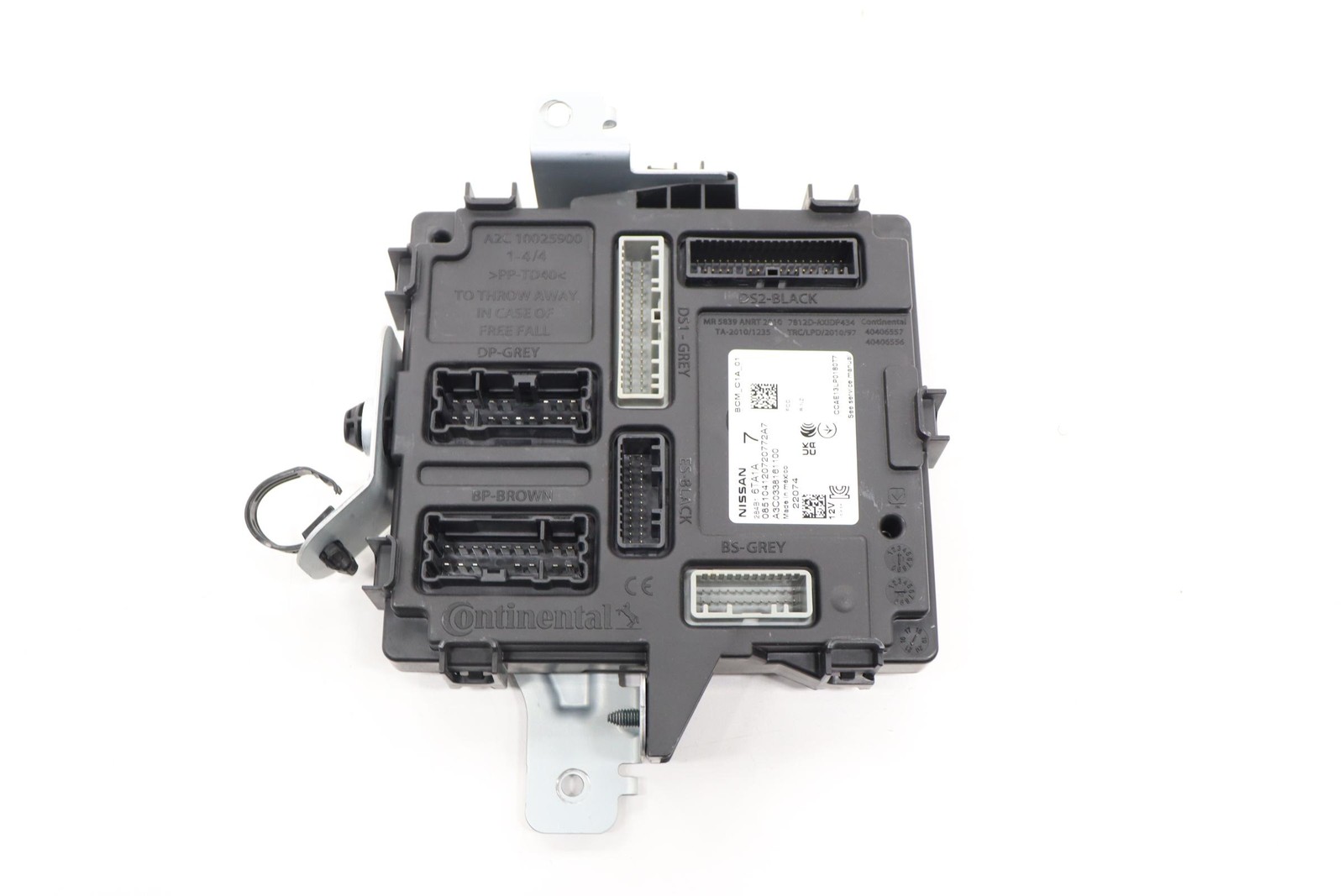2022 NISSAN PATHFINDER BODY CONTROL MODULE BCM & BRACKET OEM 284B16TA1A