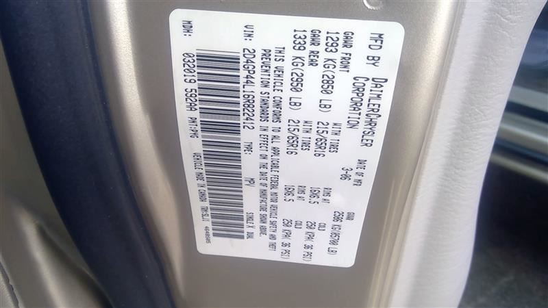 Chassis ECM Multifunction Fits 06-07 CARAVAN 1137022
