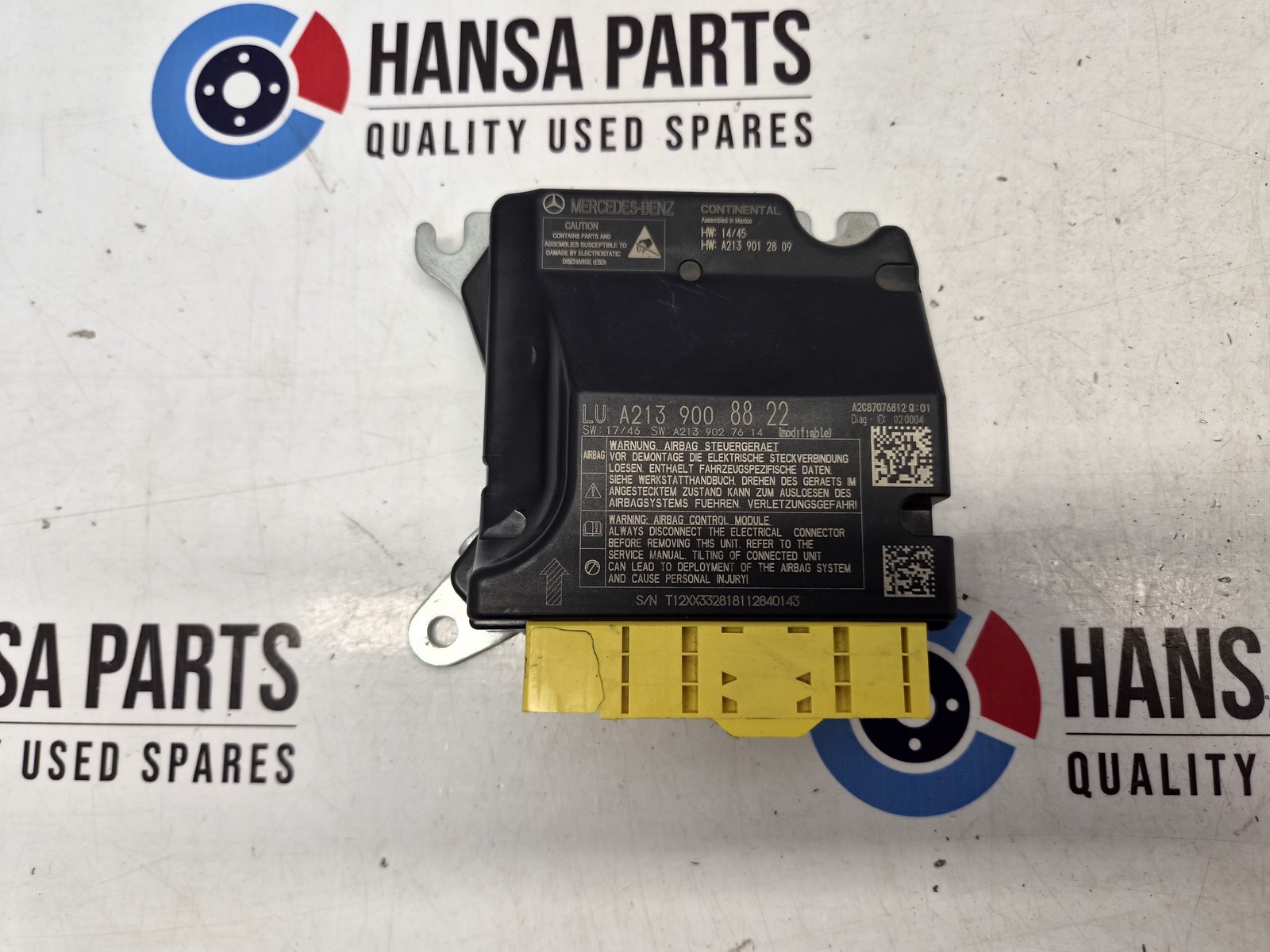 Mercedes Benz E Class W213 S213 2016-2022 SRS Control Module ECU